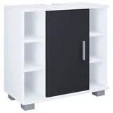 VCM Waschbeckenunterschrank Zalo 30,4 x 57,7 x 60 cm Schwarz