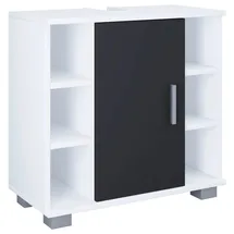 VCM Waschbeckenunterschrank Zalo 30,4 x 57,7 x 60 cm Schwarz