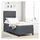 vidaXL Boxspringbett 100 x 200 cm Dunkelgrau