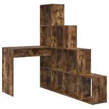 vidaXL Eck-Schreibtisch Geräucherte Eiche 101,5 x 149,5 x 149,5 cm
