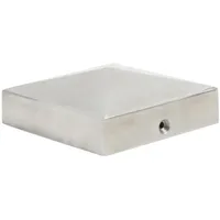 Pfostenkappe 9 x 9 cm aluminium