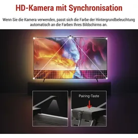 EMOS Smarte TV Hintergrundbeleuchtung 189 cm 24 W RGBIC 660 lm