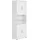 home collective Hochschrank 70 x 35 x 187 cm Weiß Holzwerkstoff