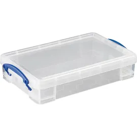 Really Useful Box Aufbewahrungsbox 39,5 x 25,5 x 8,8 cm 3-tlg. transparent