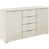 Rauch »Sideboard Kombikommode Schubladenkommode AGORDO mit Glasfront«, (in zwei Griff-Farben), mit 4 Schubkästen und 2 Türen sowie Metallgriffen MADE IN GERMANY