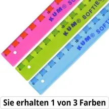 KUM Lineal Kum 30 cm, Softie Flex bunt