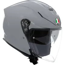 AGV K5 Jet Evo E2206, Motorrad Jet-Helmet, Unisex, Nardo Grey, L