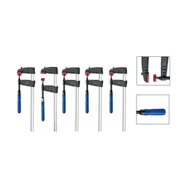 Vago-Tools 5x Schraubzwinge 300 x 120 mm Klemmzwinge Schnellspannzwinge Zwingen