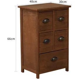 Mobili Rebecca Rebecca 66 x 40 x 30 cm Braun