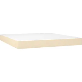 vidaXL Boxspringbett 160 x 200 cm Creme