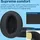 MMobiel Ersatz Ohrpolster Sennheiser HD 4.50BT, HD 4.50, HD 4.50BTNC - Schwarz - Schwarz