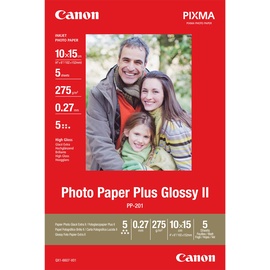 Canon Plus Glossy II PP-201 10 x 15 cm 265 g/m2 5 Blatt