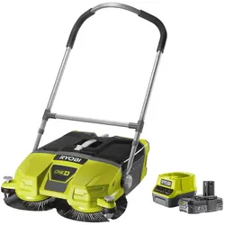 RYOBI Akku-Kehrmaschine mit Akku Kehrbesen Straßenkehrer ONE+ 18V elektrisch