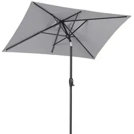 Sekey Sonnenschirm UB48, rechteckig, 210 x 140cm, hellgrau, neigbar