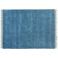 Moderner Teppich Lorry Buff GABBEH Home & Living 230 x 160 cm aus pflanzlicher Wolle in der Farbe Blau. Ideal für Jede Art von Umgebung: Küche, Badezimmer, Wohnzimmer, Schlafzimmer
