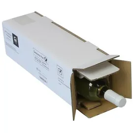 TransPak Transpak, - Flaschenkarton Ptz 2-wellig 105x100x425mm Qualität 2.3bc weiß, postgeprüft braun,