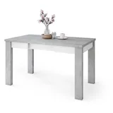 designimpex Esstisch Design Fonte Tisch ausziehbar 85 bis 130 cm grau