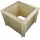 TIMBELA Hochbeet 78 x 78 x 57 cm Beige