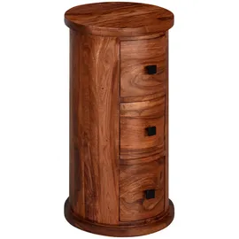 Wohnling Kommode Sheesham mit 3 Schubladen, 35x65x35 cm, Wohnzimmer, Kommoden, Kommoden