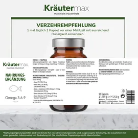 kräutermax – naturheilmittel seit 1890 Omega 3-6-9 Kapseln 90 St.