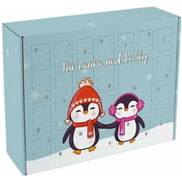 Herz & Heim® Adventskalender für die beste Freundin zum Befüllen | Pinguin BFF