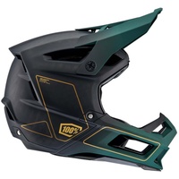 100% Aircraft 2 - Carbon Full Face Helm | gold-forest green - XL