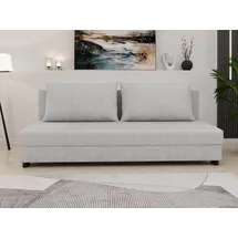 Homesy Schlafsofa Schlafsofa FACILE mit Bettkasten – Moderne 2-in-1 Couch mit Stauraum, mit Relaxfunktion grau
