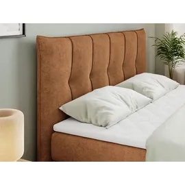 MKS Meble King Boxspringbett 200 x 200 cm H3 Orange
