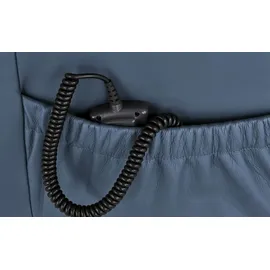 HIMOLLA Fernsehsessel 7568 Leder 77 x 104 x 85 cm Blau elektrisch