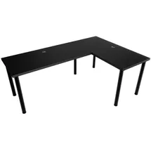 Möbelsystem Eckschreibtisch Gamingtisch schwarz