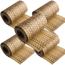 nyvi Sichtschutzstreifen 255 x 19 cm Braun und Beige Polyrattan 5 St.