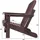 ASPERO Gartenstuhl Adirondack 75 x 75 x 83 cm grau/rot