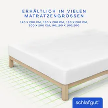 schlafgut Baselayer Pro Matratzenschoner 140 x 200 cm weiß