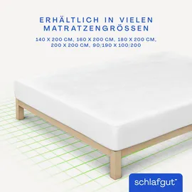 schlafgut Baselayer Pro Matratzenschoner 140 x 200 cm weiß
