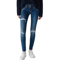 LTB Damen Jeans JULITA X Extra Skinny Fit Skinny Fit Mitena Wash 53911 Tiefer Bund Reißverschluss W 33 L 34