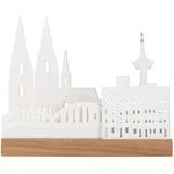 räder Lichtobjekt Stadtsilhouette Köln