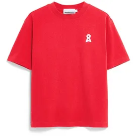 ARMEDANGELS Damen Heavyweight T-Shirt aus reiner Baumwolle Modell Iconic Å TARJAA rot M