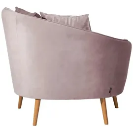 Max Winzer Sessel Miranda Samt 106 x 88 x 0 cm Rosa/Pink