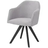 Woodford Polsterstuhl  Felix , grau , Maße (cm): B: 58 H: 83 T: 64.0