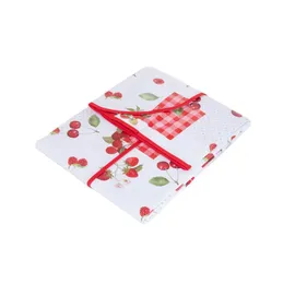 bricoline Tischdecke Douceur d'intérieur 140 x 240 cm Rot