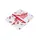 bricoline Tischdecke Douceur d'intérieur 140 x 240 cm Rot