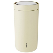 Stelton To Go Click Thermobecher 200 ml hellgelb aus doppelschichtigem Stahl