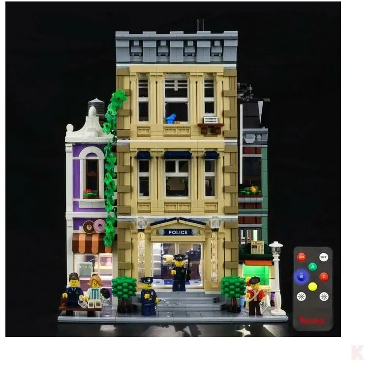 Briksmax BX411 LED Beleuchtungsset für LEGO® Polizeistation 10278