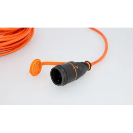 Unitec BQ-Verlängerungskabel Außen 20 Meter HO7BQ-F 3G1,5, orange, IP44