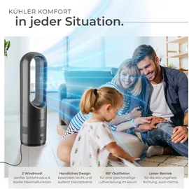 Tectake Turmventilator Polar Anthrazit
