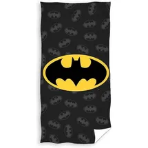 Carbotex Batman Badetuch 70 x 140 cm schwarz