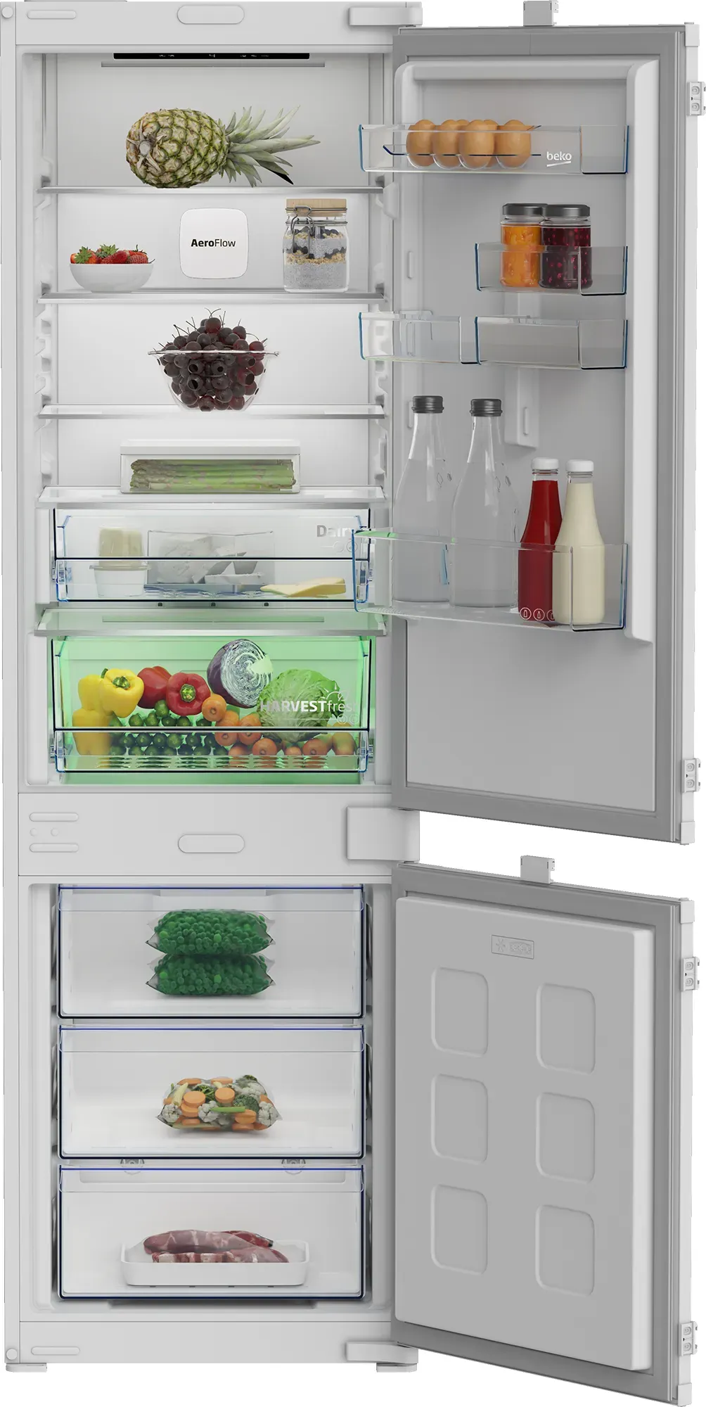 BEKO Einbaukühlgefrierkombination 