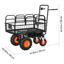 Vevor Bollerwagen 36V 432Wh Elektro Gartenwagen 300 kg Tragkraft