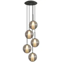s.luce Belluna 5-flg. Ø 60 cm rund Klar