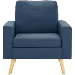 vidaXL Sessel Blau Stoff